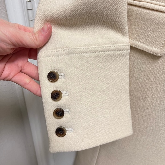 J. Crew Cream Double Cloth Peacoat - Picture 6 of 13